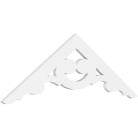 Pitch Robin Architectural Grade PVC Gable Pediment, 48W X 8H X 1P (4/12)